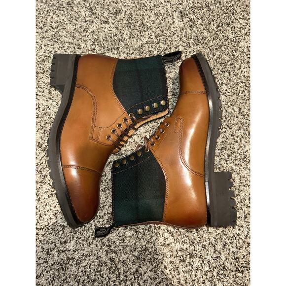 Polo Ralph Lauren Boots Men's 8.5 Bryson Boot Leather & Wool Cap-Toe - Picture 3 of 9